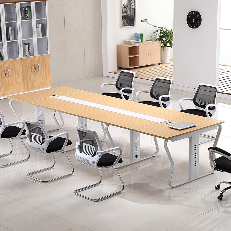 辦公家具會(huì)議桌長(zhǎng)桌簡(jiǎn)約現(xiàn)代小型板式培訓(xùn)桌長(zhǎng)方形辦公桌椅長(zhǎng)條桌